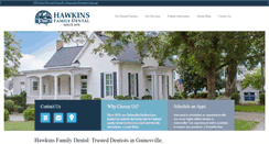 Desktop Screenshot of hawkinsfamilydental.com
