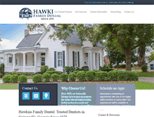 Tablet Screenshot of hawkinsfamilydental.com